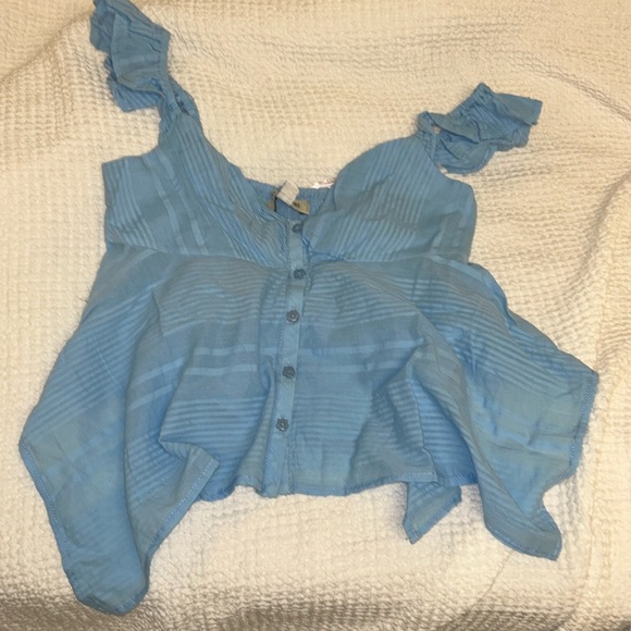 UO Ciara Textured Babydoll Top - Picture 2 of 4